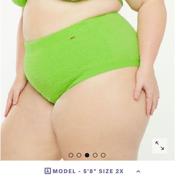 Savage x Fenty Fluff It Up Booty Short Kelly Green 3X NWT IN PACKAGING - Picture 4 of 8